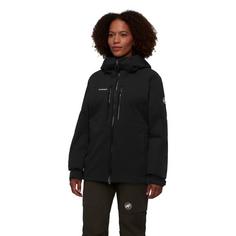Rückansicht von Mammut Stoney Hooded Hardshelljacke Damen black
