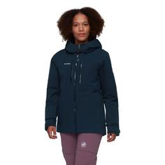 Rückansicht von Mammut Stoney HS Hooded Hardshelljacke Damen marine