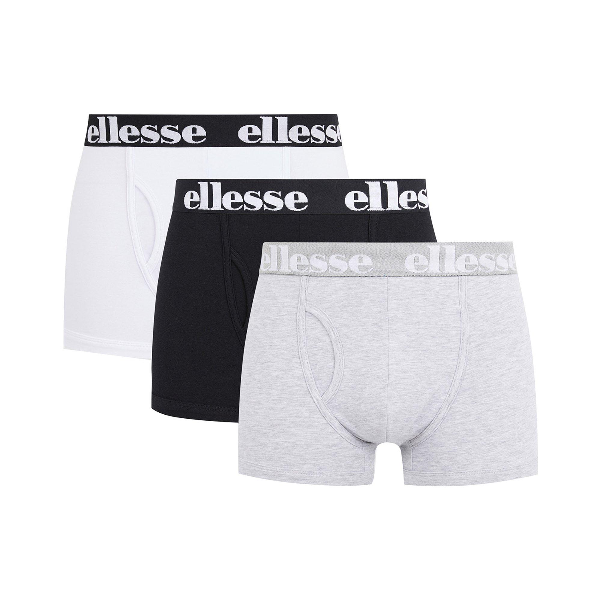 Ellesse Boxershort Unterhose Herren - Schwarz/Grau/Wei&szlig;
