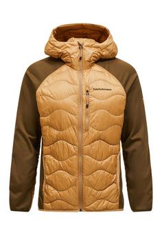Peak Performance M Helium Down Hybrid Hood Trainingsjacke Herren camel