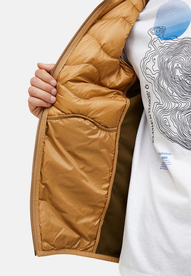 Peak Performance Peak Performance M Helium Down Hybrid Hood Trainingsjacke Herren - CAMEL - 0 | SportScheck