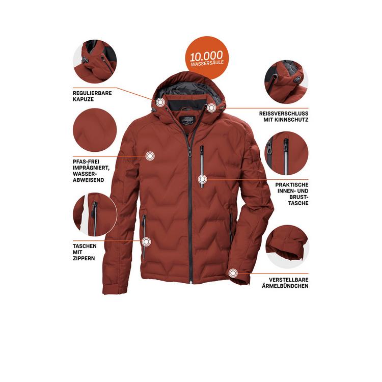 KILLTEC KILLTEC KOW 60 MN QLTD JCKT Funktionsjacke Herren - Rot - 3 | SportScheck