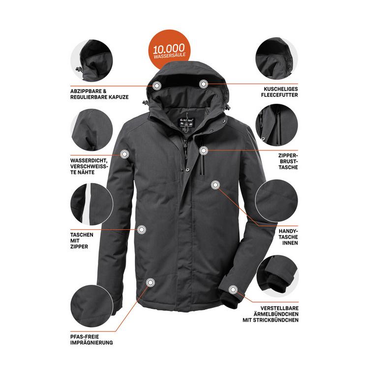 KILLTEC KILLTEC KOW 161 MN JCKT KG Funktionsjacke Herren - Grau0646 - 3 | SportScheck