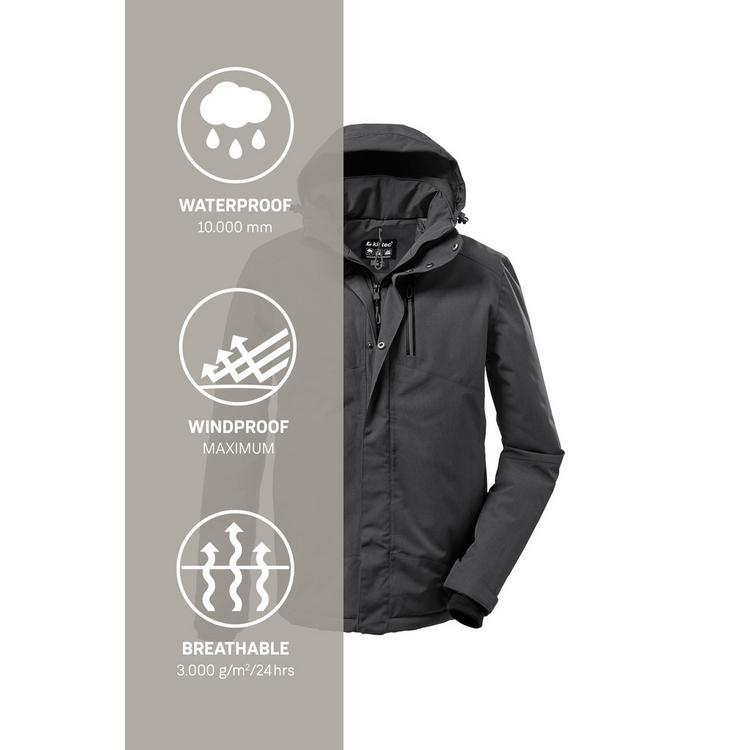 KILLTEC KILLTEC KOW 161 MN JCKT KG Funktionsjacke Herren - Grau0646 - 4 | SportScheck