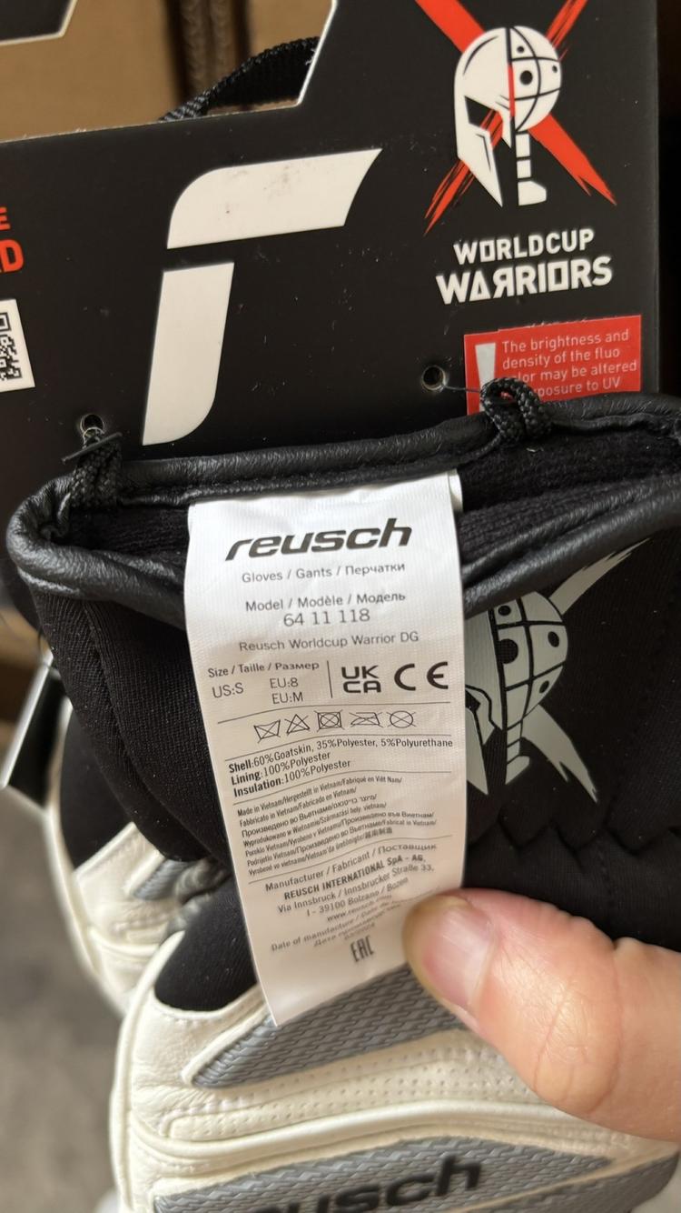Reusch Reusch Worldcup Warrior DG Handschuh - 1030 white / glacier grey - 5 | SportScheck