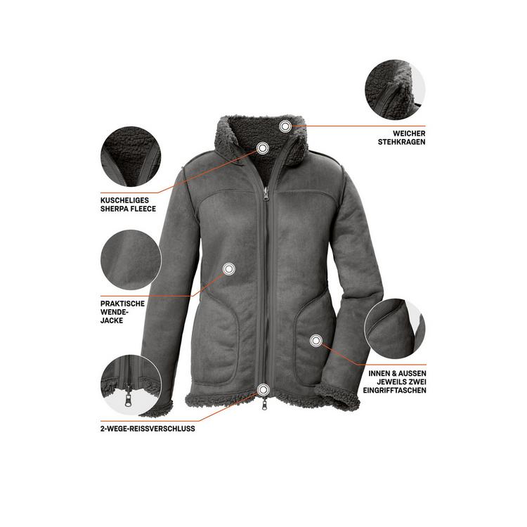 G.I.G.A. DX by killtec G.I.G.A. DX by killtec GW 62 WMN JCKT Fleecejacke Damen - Steingrau - 3 | SportScheck