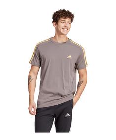 adidas Essential 3S T-Shirt T-Shirt Herren braun