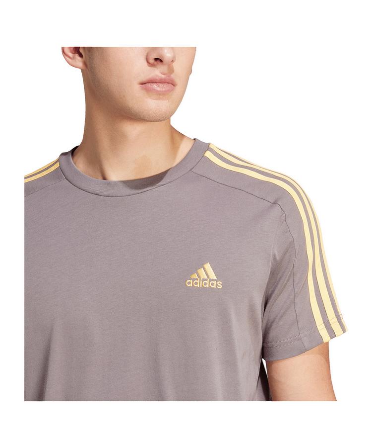 adidas adidas Essential 3S T-Shirt T-Shirt Herren - braun - 3 | SportScheck