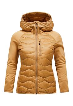 Peak Performance W Helium Down Hybrid Hood Funktionsjacke Damen camel