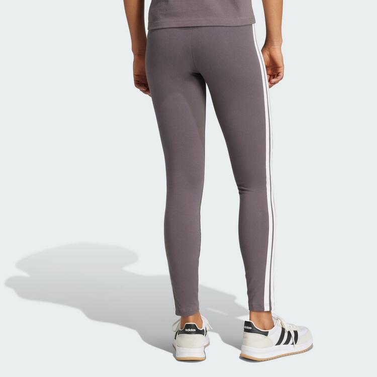 adidas adidas Essentials 3-Streifen Cotton Leggings Leggings Damen - Grey Strata / White - 1 | SportScheck