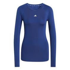 adidas TECHFIT Training Longsleeve Funktionsshirt Damen Dark Blue