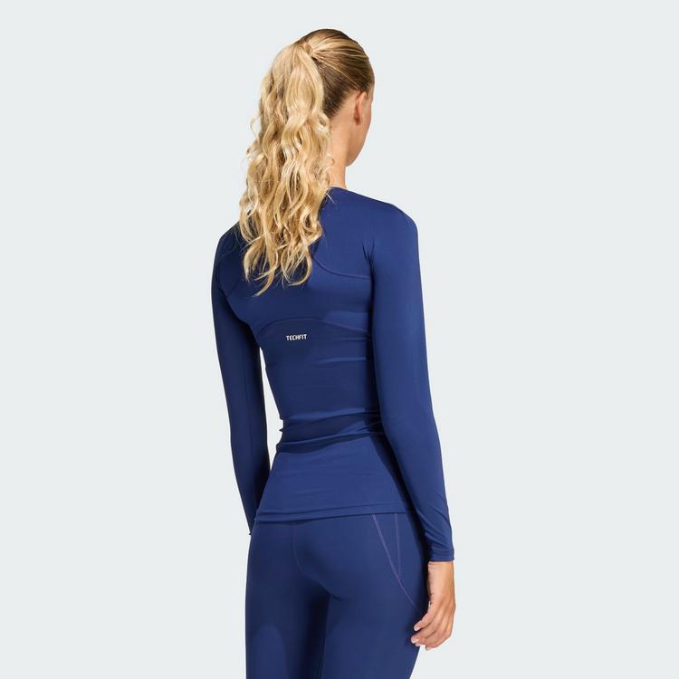 adidas adidas TECHFIT Training Longsleeve Funktionsshirt Damen - Dark Blue - 1 | SportScheck