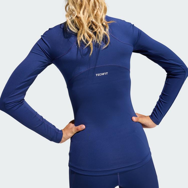adidas adidas TECHFIT Training Longsleeve Funktionsshirt Damen - Dark Blue - 1 | SportScheck