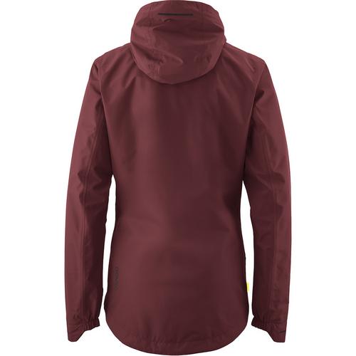 Rückansicht von Gonso SAVE Essential Regenjacke Damen Bordeaux431