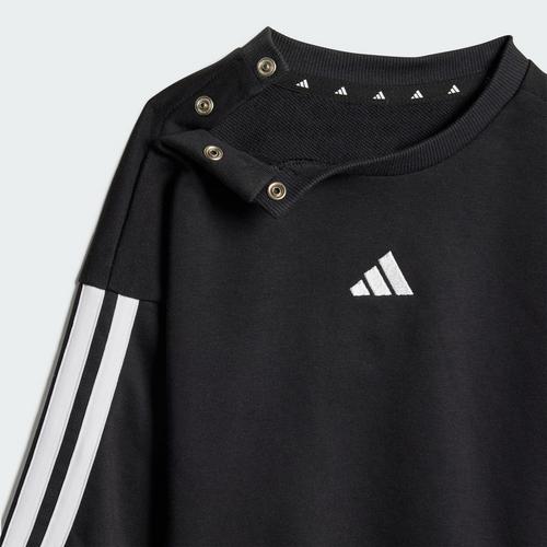 Rückansicht von adidas Essentials Kids Jogginganzug Trainingsanzug Kinder Black / White