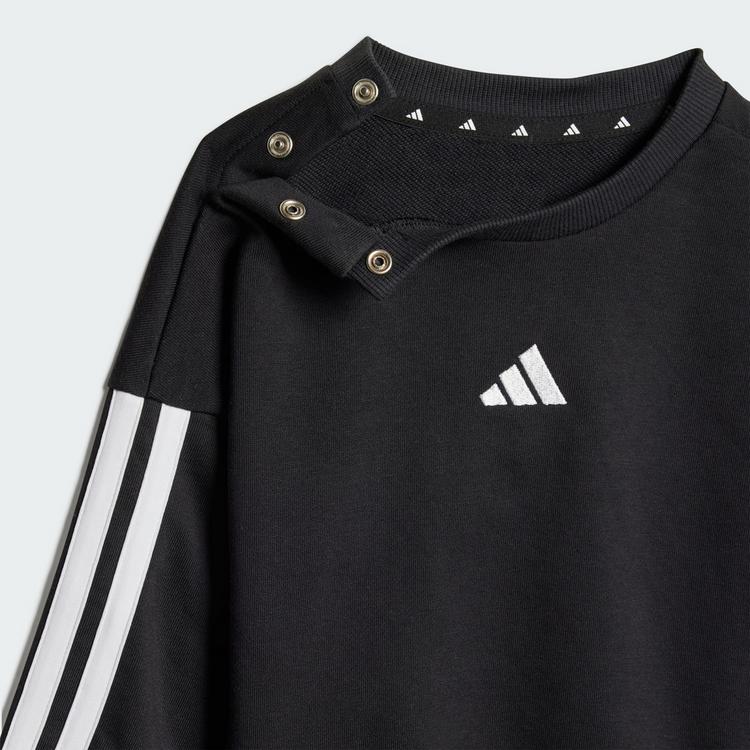 adidas adidas Essentials Kids Jogginganzug Trainingsanzug Kinder - Black / White - 0 | SportScheck