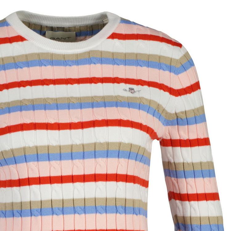 GANT GANT Strickpullover Strickpullover Damen - Wei&szlig;/Rosa/Blau - 0 | SportScheck