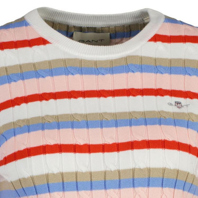GANT GANT Strickpullover Strickpullover Damen - Wei&szlig;/Rosa/Blau - 1 | SportScheck