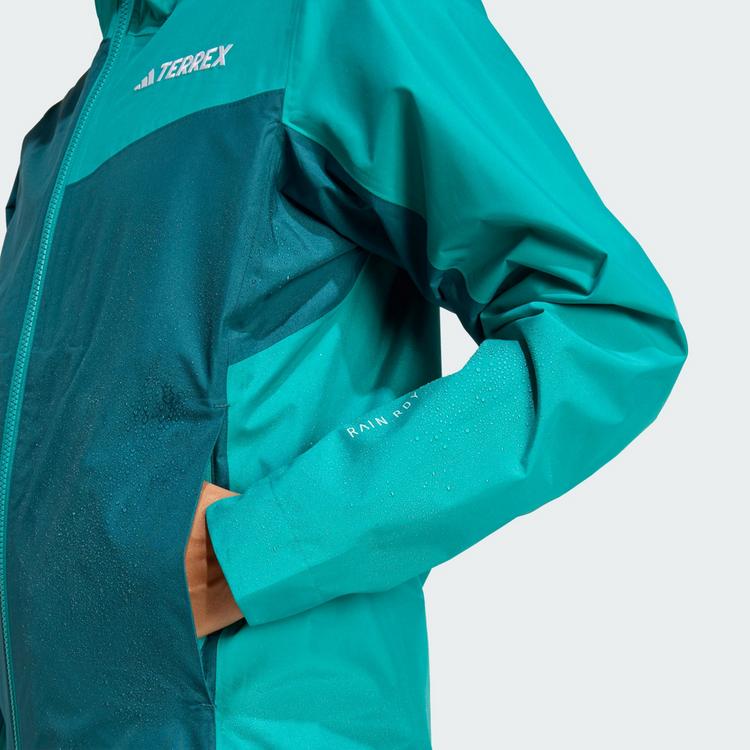 adidas adidas Terrex Multi 2.5L RAIN.RDY Regenjacke Outdoorjacke Damen - Mystery Green / Pure Teal - 1 | SportScheck