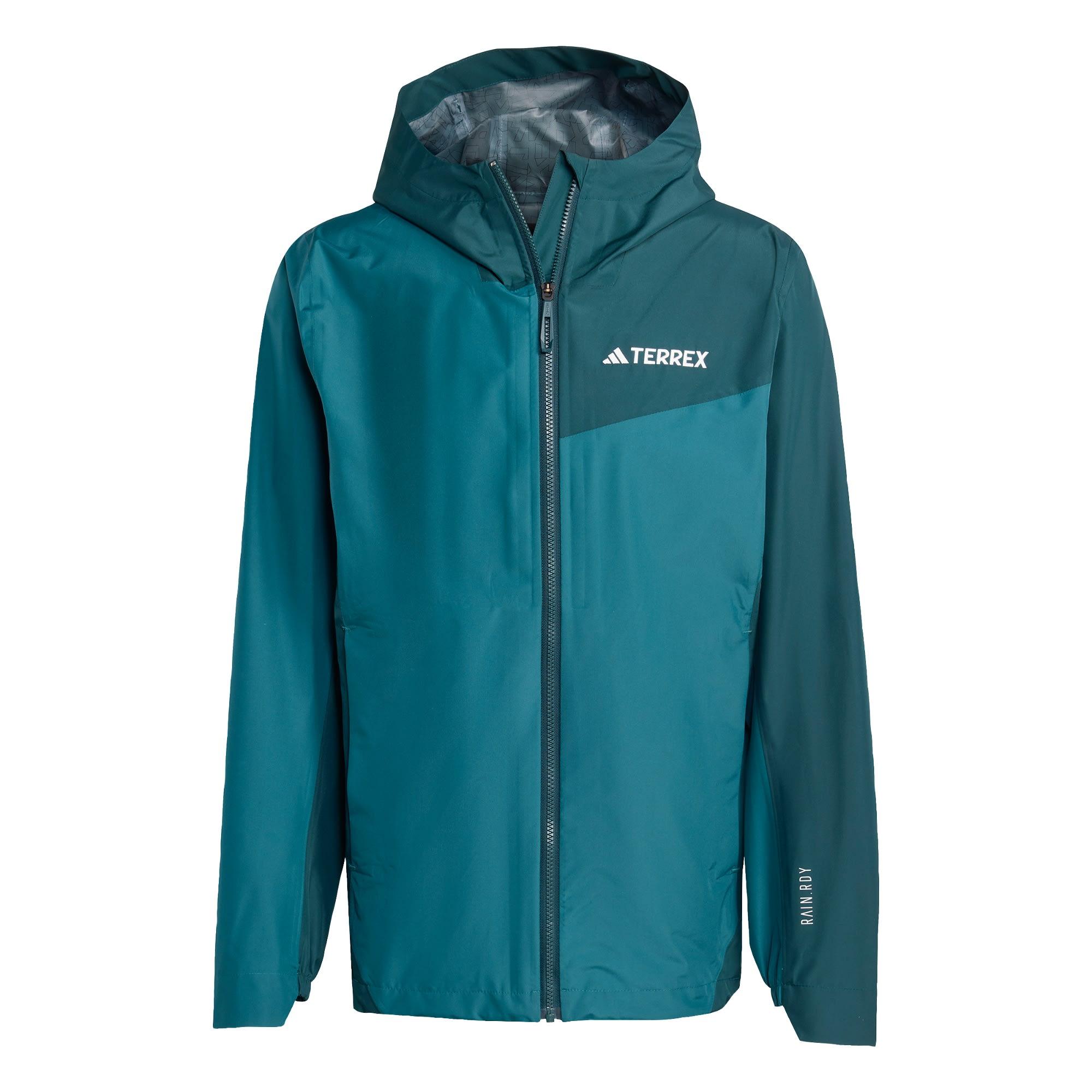 adidas Terrex Multi 2.5L RAIN.RDY Regenjacke Outdoorjacke Herren - Mystery Green / Aurora Ivy