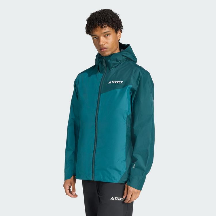 adidas adidas Terrex Multi 2.5L RAIN.RDY Regenjacke Outdoorjacke Herren - Mystery Green / Aurora Ivy - 0 | SportScheck