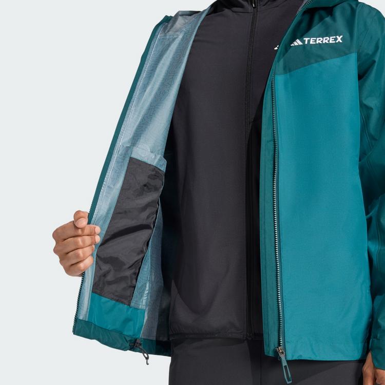 adidas adidas Terrex Multi 2.5L RAIN.RDY Regenjacke Outdoorjacke Herren - Mystery Green / Aurora Ivy - 1 | SportScheck