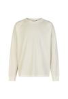 Cleptomanicx Boxy Crewneck Thermal Longsweat Herren - Marshmallow
