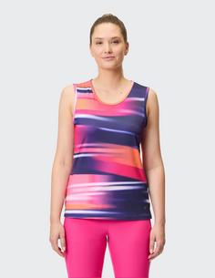 Rückansicht von JOY sportswear GIULIA Tanktop Damen fuchsia red print