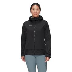Rückansicht von Mammut Ducan Guide HS Hooded Hardshelljacke Damen black