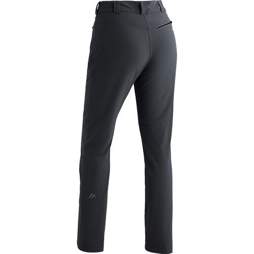 Rückansicht von Maier Sports Lulaka Wool Trekkinghose Damen Schwarz01100