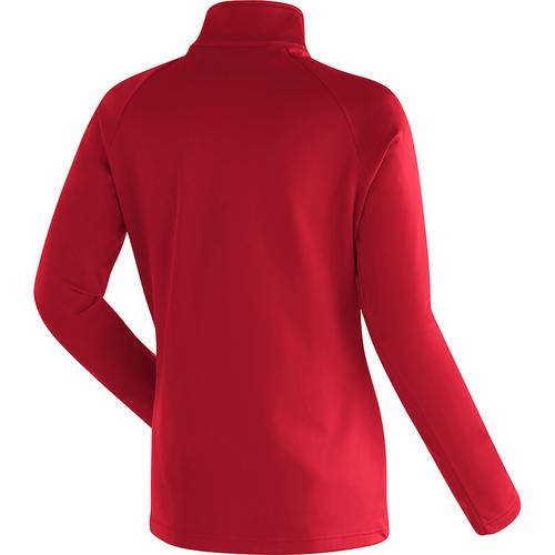 Rückansicht von Maier Sports Eva Langarmshirt Damen Rot4584