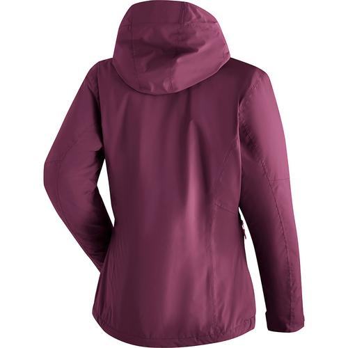 Rückansicht von Maier Sports MetorThermRec Softshelljacke Damen Dunkelrot422