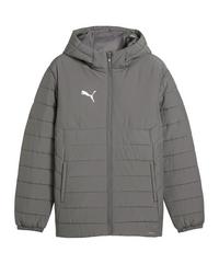 PUMA teamAdiitions Padded Kapuzenjacke Trainingsjacke Herren - grau