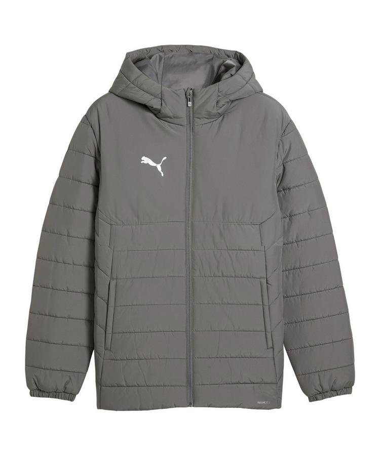 PUMA PUMA teamAdiitions Padded Kapuzenjacke Trainingsjacke Herren - grau - 0 | SportScheck