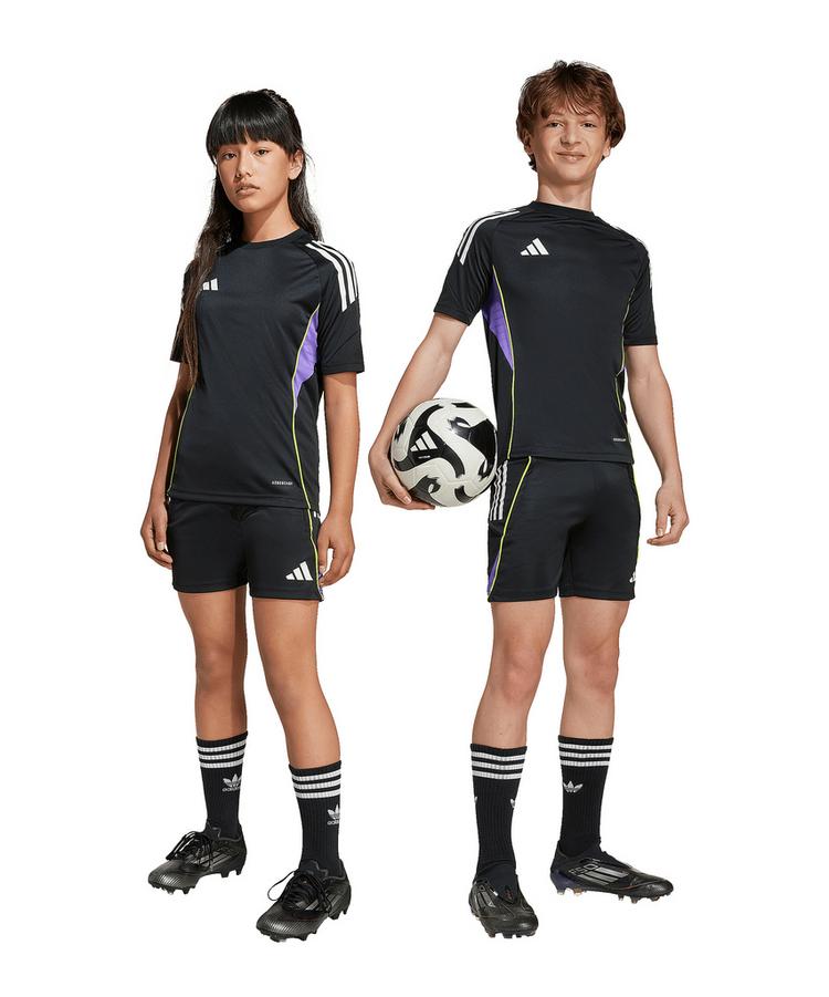 adidas adidas Tiro 25 Competition Short Kids Fu&szlig;ballshorts Kinder - schwarzlila - 3 | SportScheck
