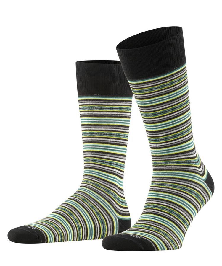 Burlington Burlington Square Stripe SO Socken Herren - black (3000) - 0 | SportScheck