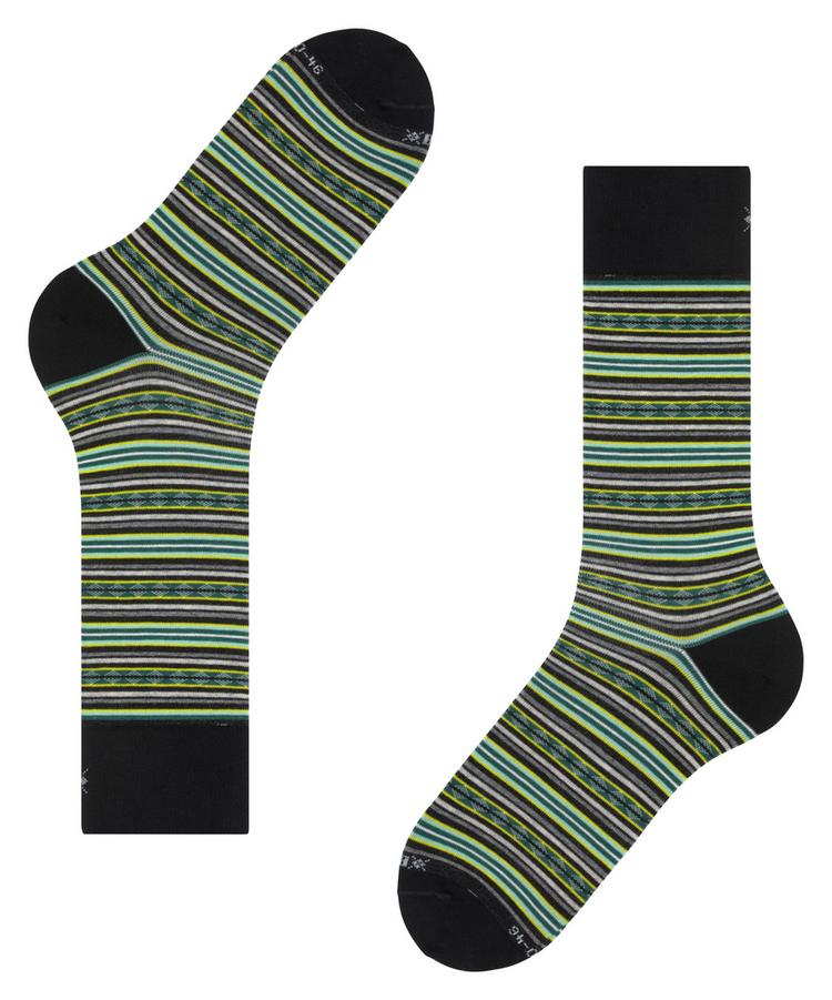 Burlington Burlington Square Stripe SO Socken Herren - black (3000) - 2 | SportScheck