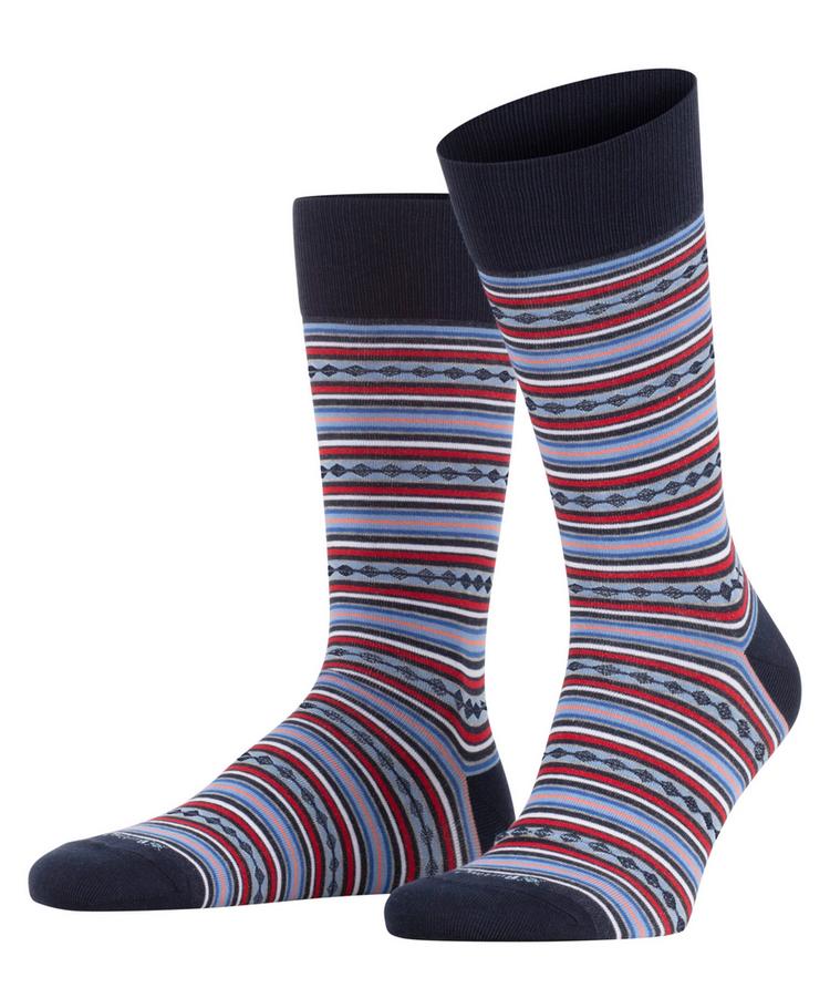 Burlington Burlington Square Stripe SO Socken Herren - marine (6120) - 0 | SportScheck