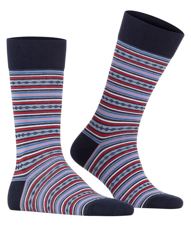 Burlington Burlington Square Stripe SO Socken Herren - marine (6120) - 0 | SportScheck