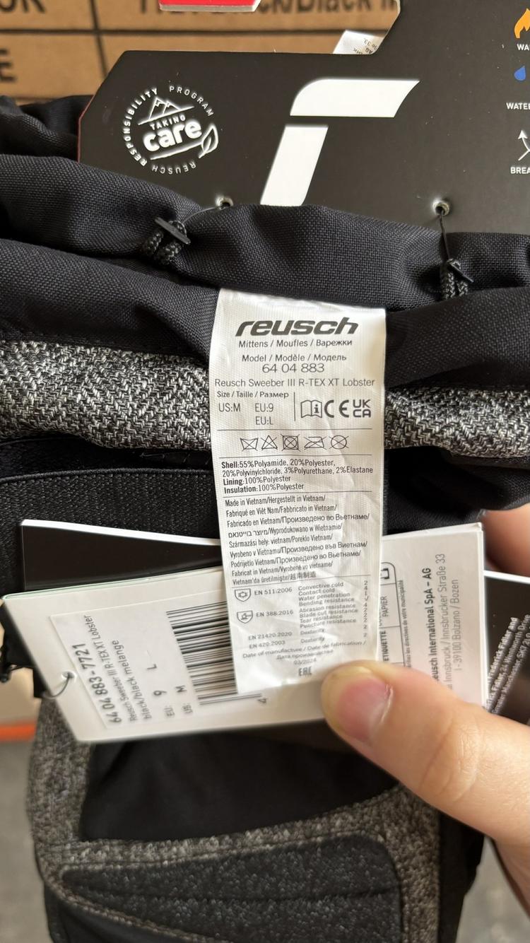 Reusch Reusch Sweeber III R-TEX&reg; XT Lobster Handschuh - 7700 black - 4 | SportScheck