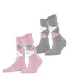 Burlington Everyday Argyle SO 2-Pack Socken Damen - sporty-rose (8393)