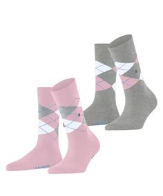 Burlington Everyday Argyle SO 2-Pack Freizeitsocken Damen sporty-rose (8393)