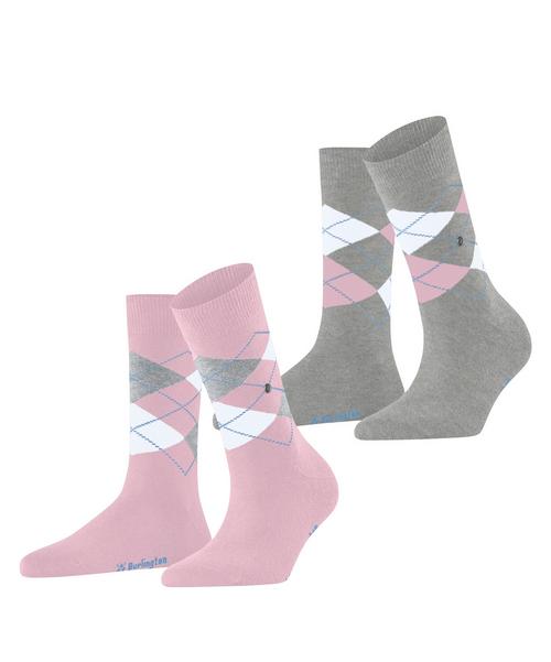 Burlington Everyday Argyle SO 2-Pack Socken Damen