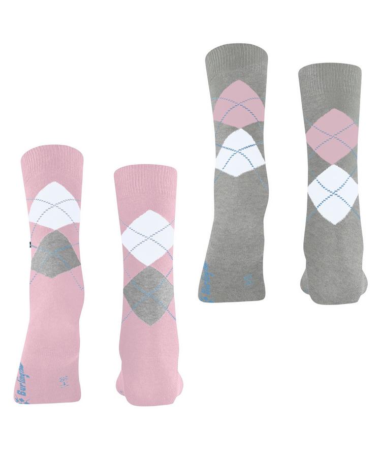 Burlington Burlington Everyday Argyle SO 2-Pack Socken Damen - sporty-rose (8393) - 0 | SportScheck