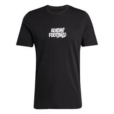 adidas Fußball Tango Geschichte Grafik T-Shirt Funktionsshirt Herren Black
