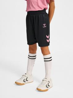 Rückansicht von hummel Funktionsshorts Kinder BLACK/BRIDAL ROSE