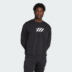 Rückansicht von adidas Copa Grafik Sweatshirt Langarmshirt Herren Black