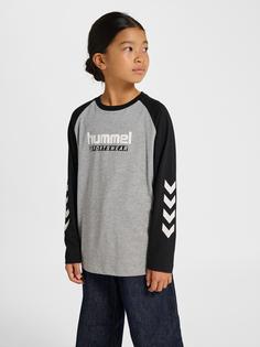 Rückansicht von hummel Funktionsshirt Kinder GREY MELANGE