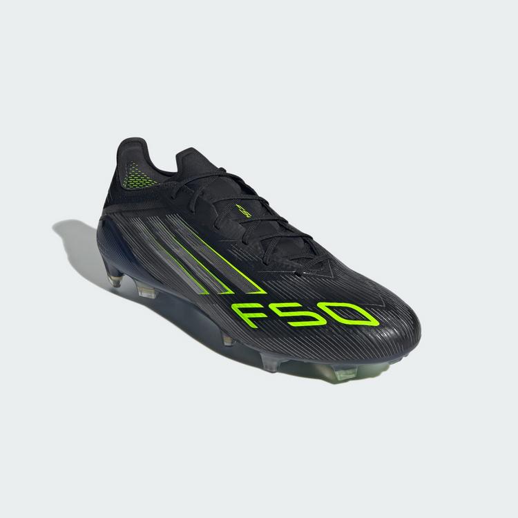 adidas adidas F50 Elite Fu&szlig;ballschuhe f&uuml;r feste B&ouml;den Fu&szlig;ballschuhe - Core Black / Iron Metallic / Lucid Lemon - 2 | SportScheck