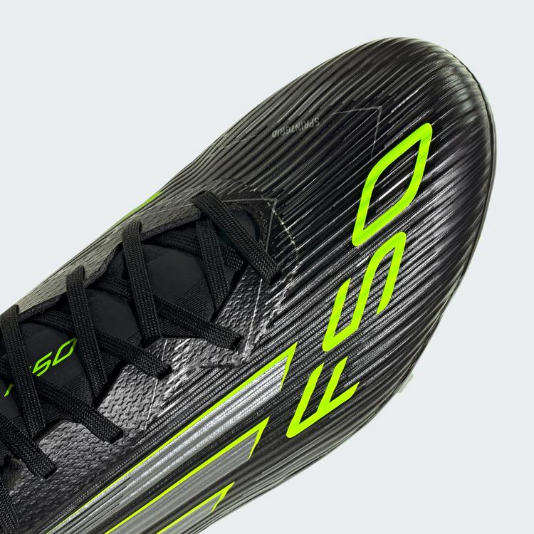 adidas adidas F50 League FG/MG Fu&szlig;ballschuh Fu&szlig;ballschuhe - Core Black / Iron Metallic / Lucid Lemon - 5 | SportScheck